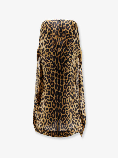 Gonna in seta con stampa animalier thumbnail