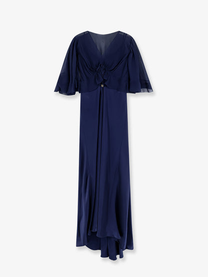 Satin long dress thumbnail
