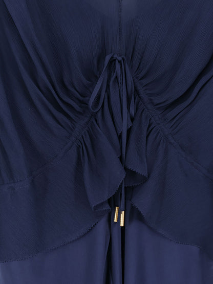 Satin long dress thumbnail