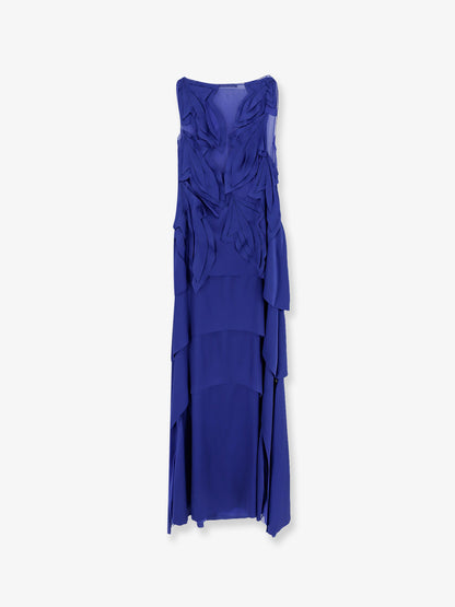 Satin long dress thumbnail