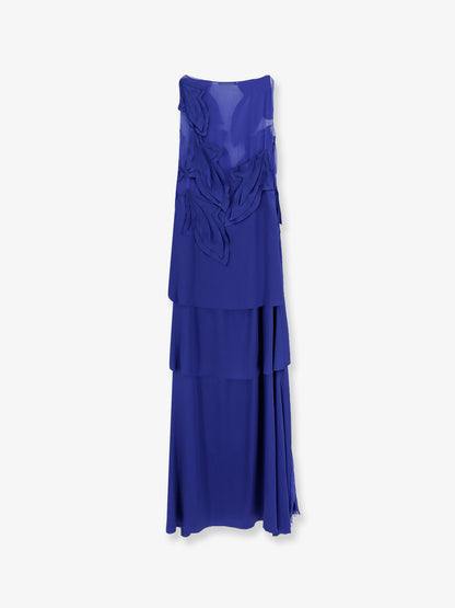 Satin long dress thumbnail