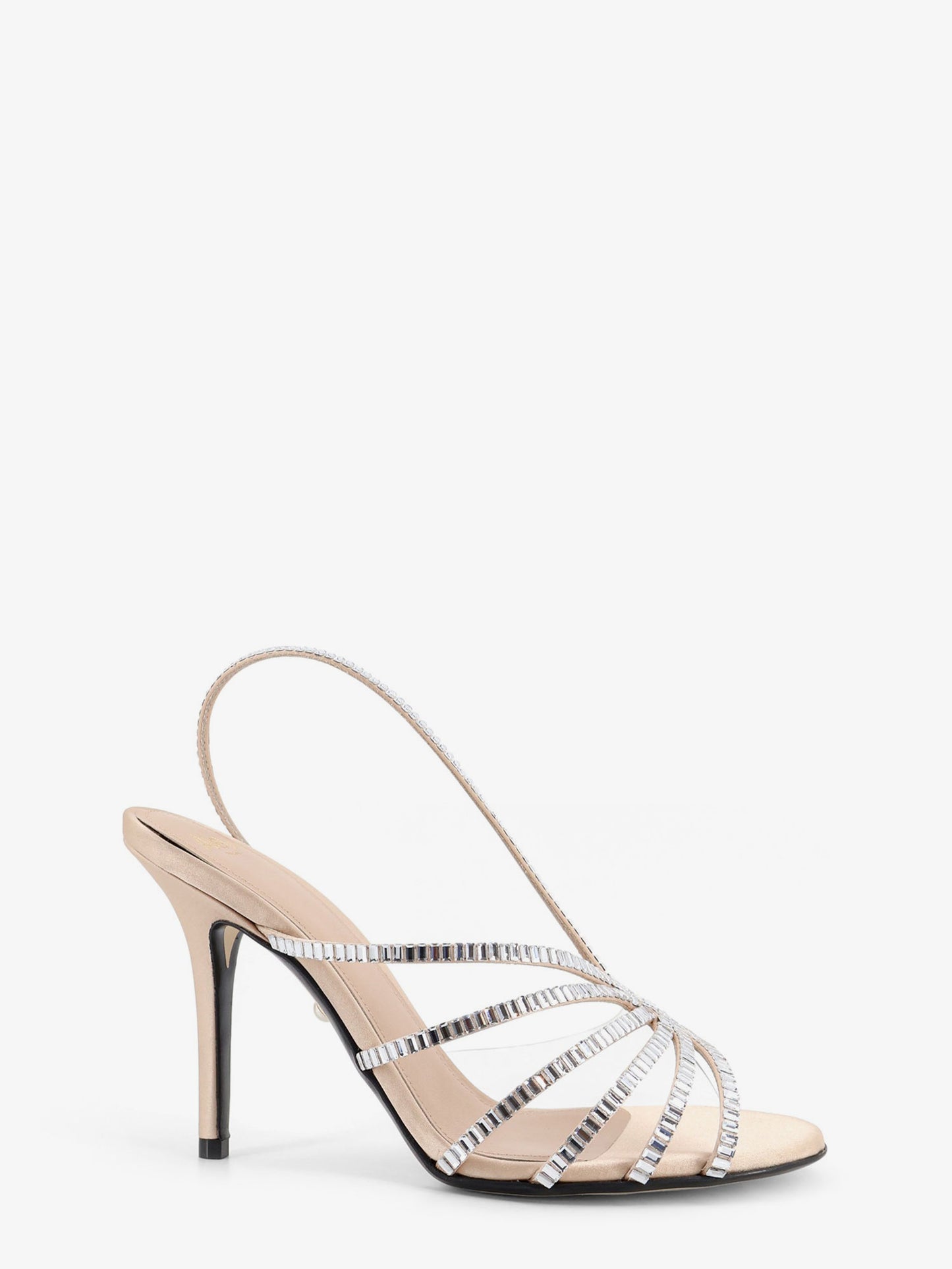 Star Xtal 95 satin sandals with all-over crystals