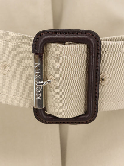 Trench in cotone con manica Puff thumbnail