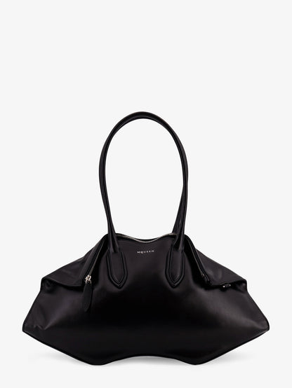 Manta leather shoulder bag with all-over metal details thumbnail