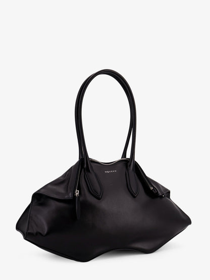 Manta leather shoulder bag with all-over metal details thumbnail