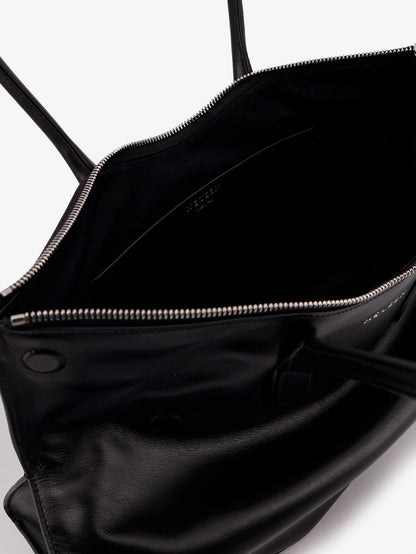 Manta leather shoulder bag with all-over metal details thumbnail