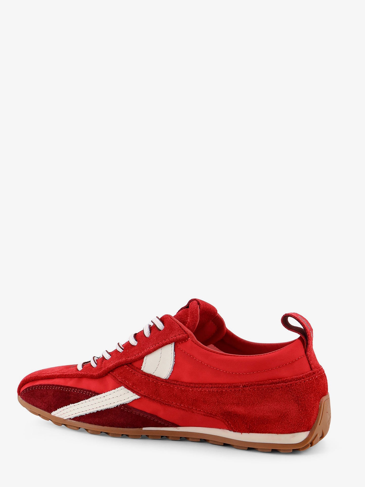 Nylon and suede sneakers