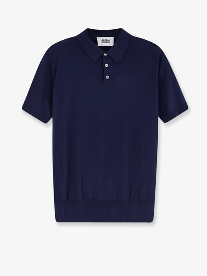 Cotton and silk blend polo shirt thumbnail
