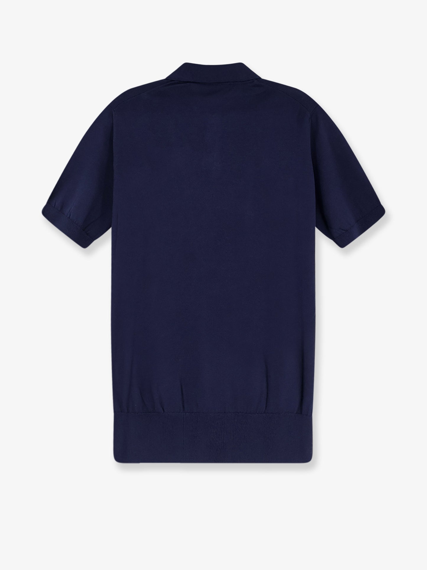 Cotton and silk blend polo shirt