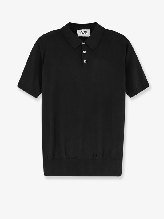 Cotton and silk blend polo