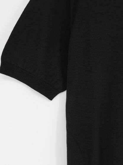 Cotton and silk blend polo thumbnail