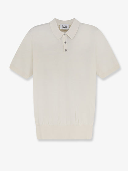 Cotton and silk blend polo shirt thumbnail