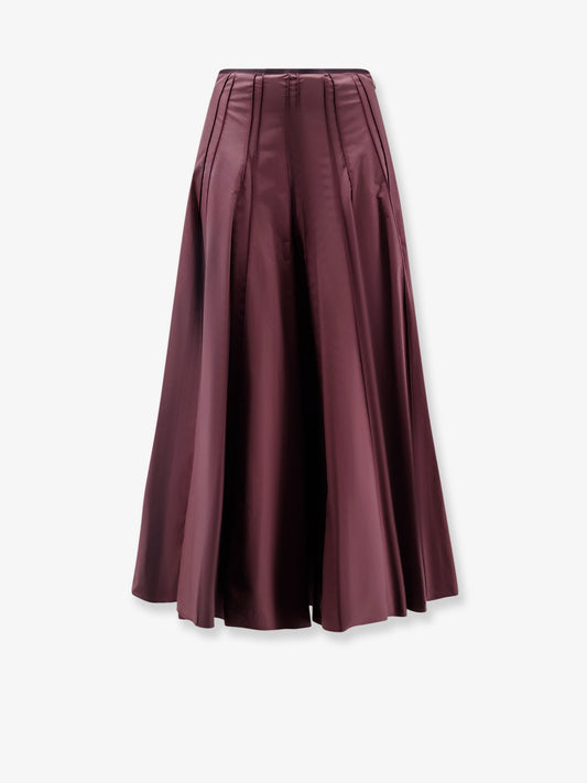Flared cotton skirt
