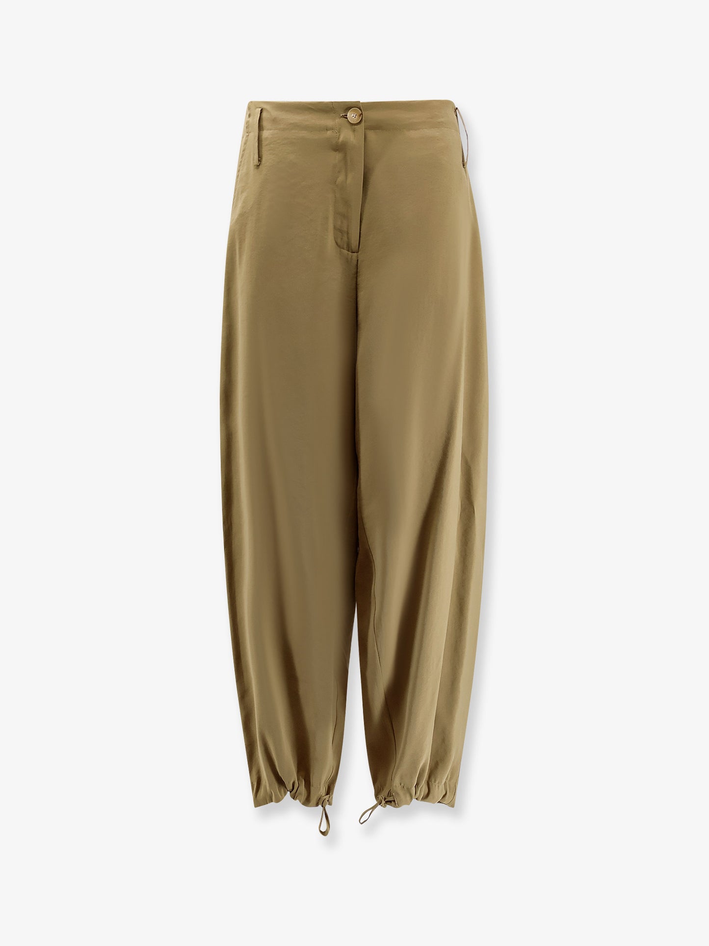 Modal trousers with drawstring detail