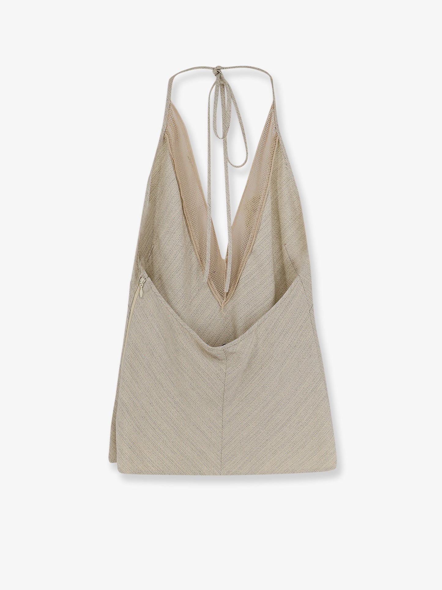 Viscose and linen top