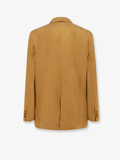 Double-breasted lyocell and linen blazer thumbnail