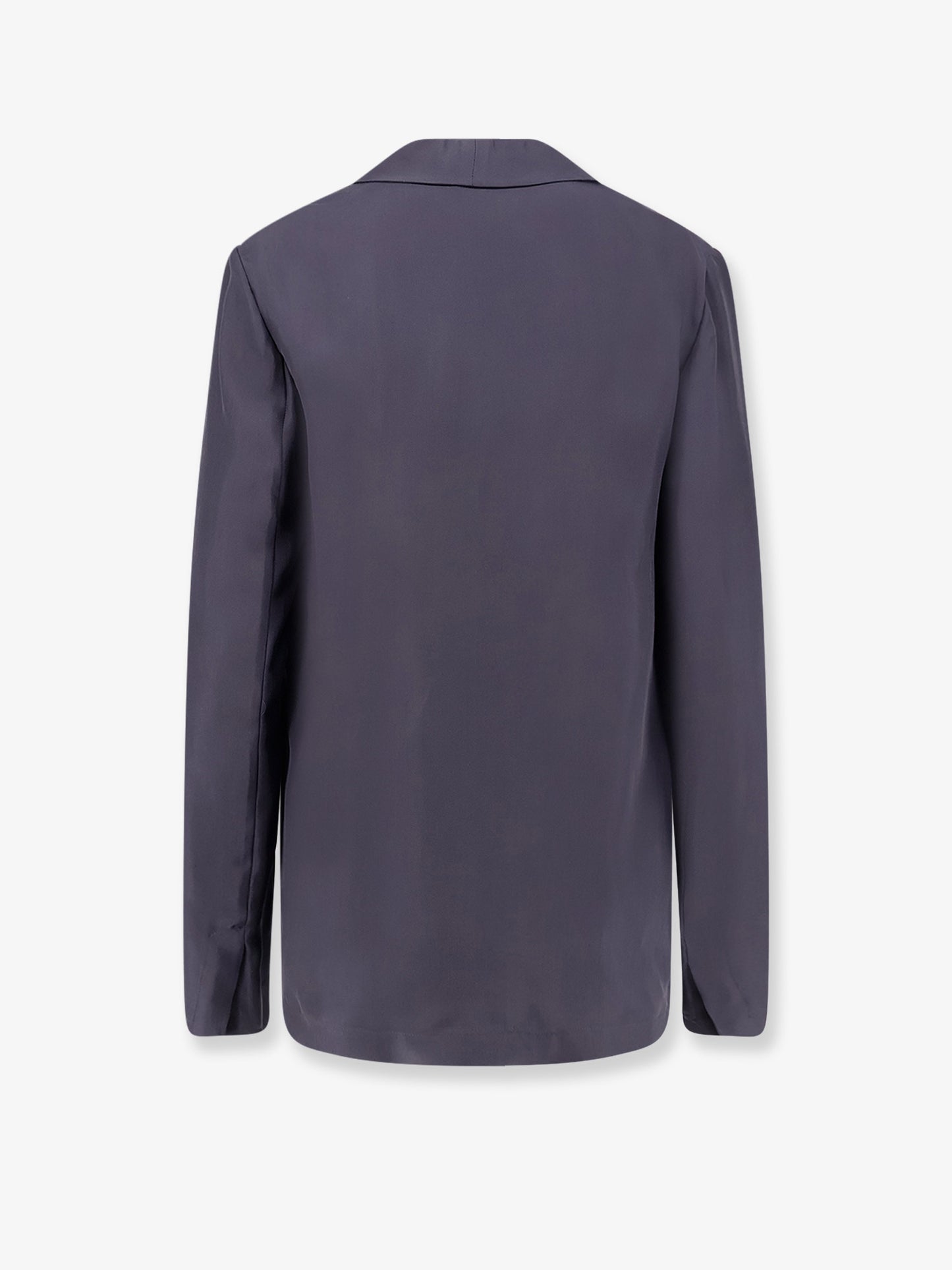 Double-breasted silk blazer