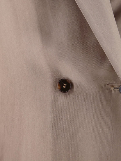 Double-breasted silk blazer thumbnail