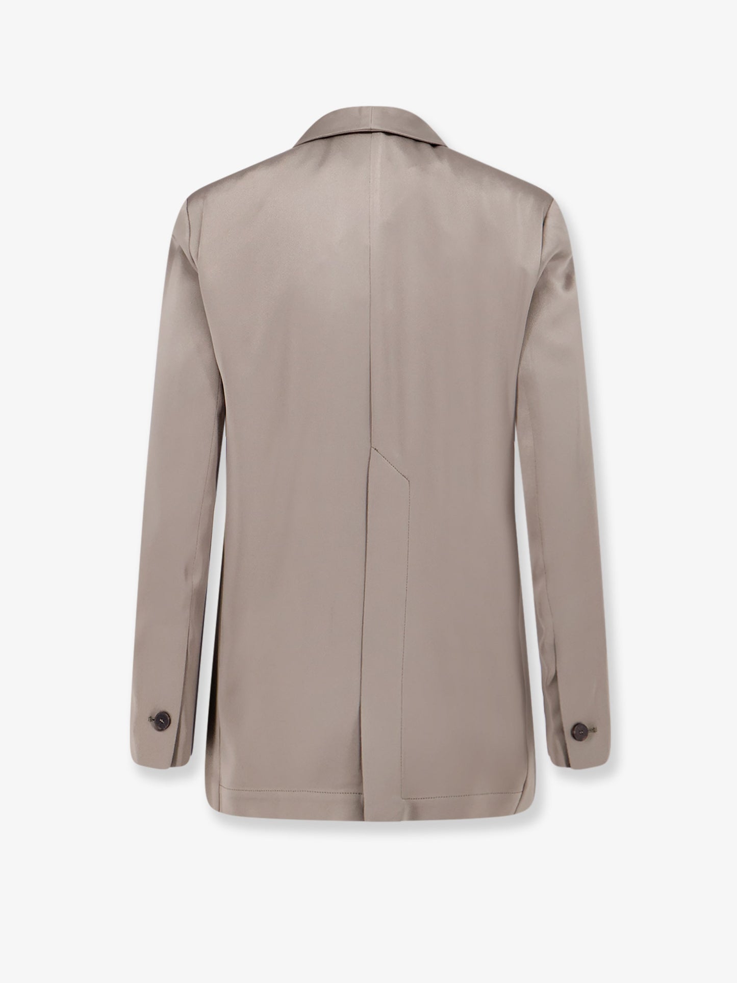 Single-breasted satin blazer