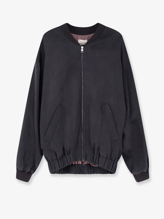 Lyocell and linen bomber