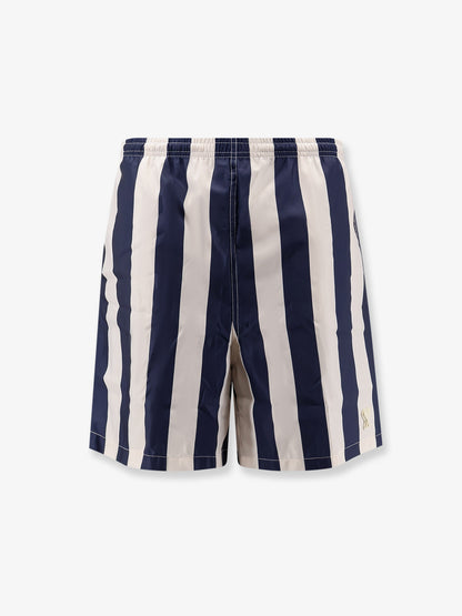 Nylon swim shorts with striped pattern thumbnail