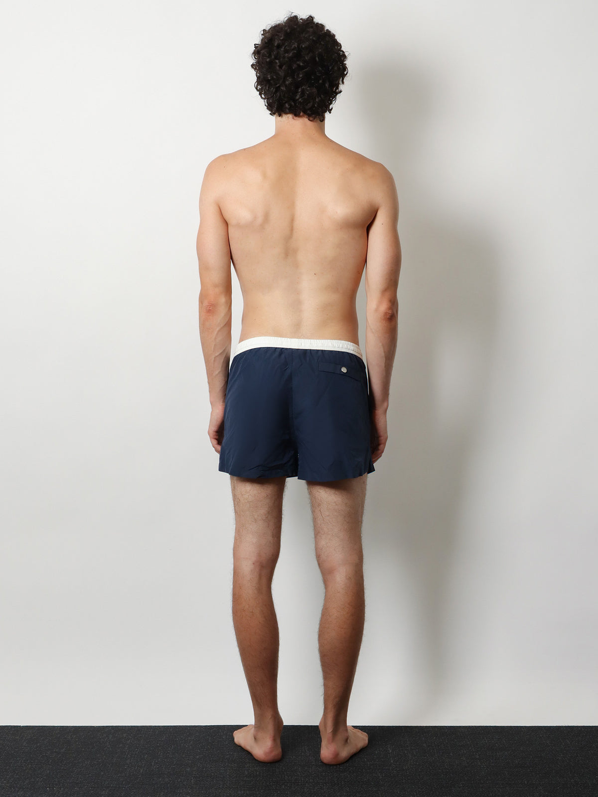 Costume da bagno in nylon con logo tono su tono
