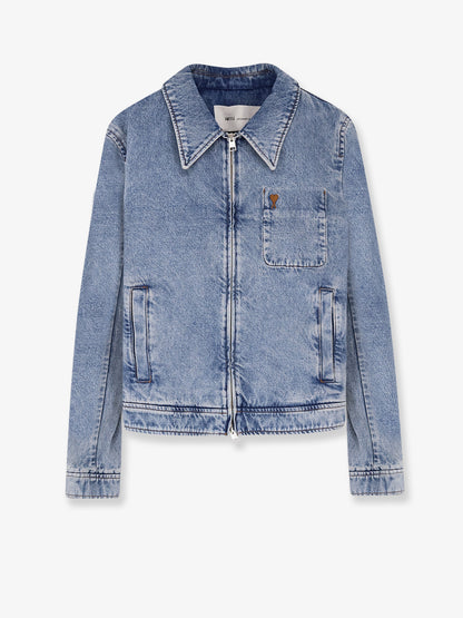Denim jacket with iconic logo on the front thumbnail