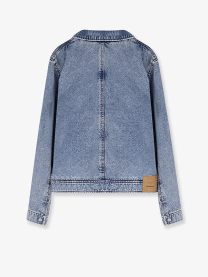 Denim jacket with iconic logo on the front thumbnail