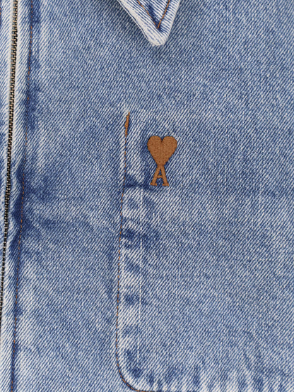 Denim jacket with iconic logo on the front thumbnail