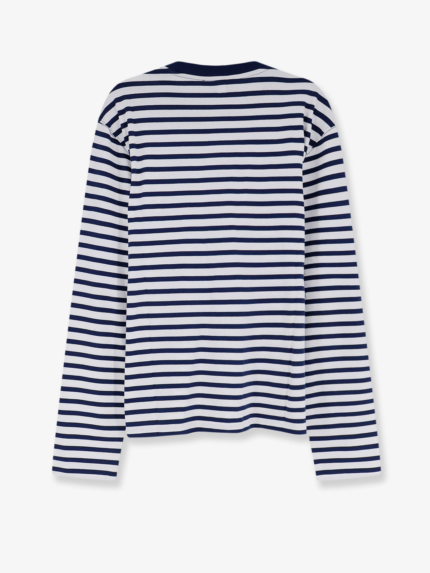 Cotton T-shirt with striped pattern