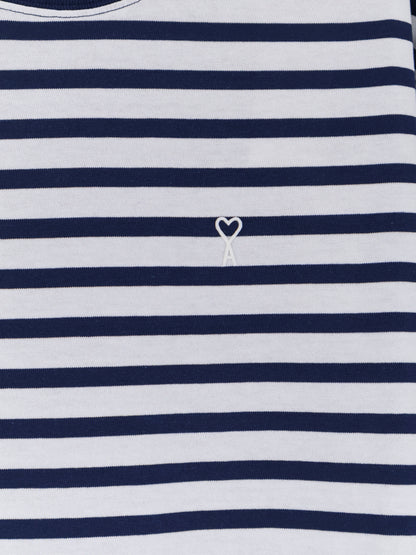 Cotton T-shirt with striped pattern thumbnail