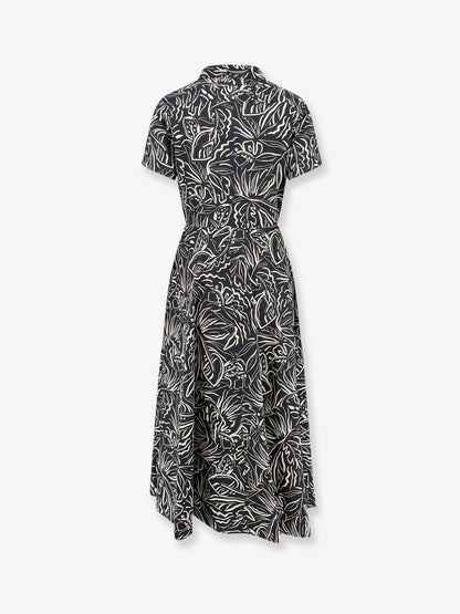 Printed cotton chemisier dress thumbnail