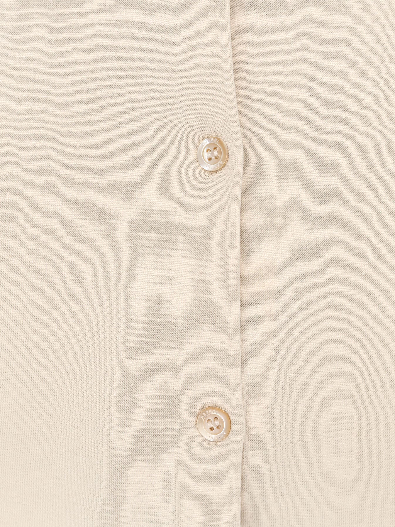 Cardigan in misto cotone, seta e lino