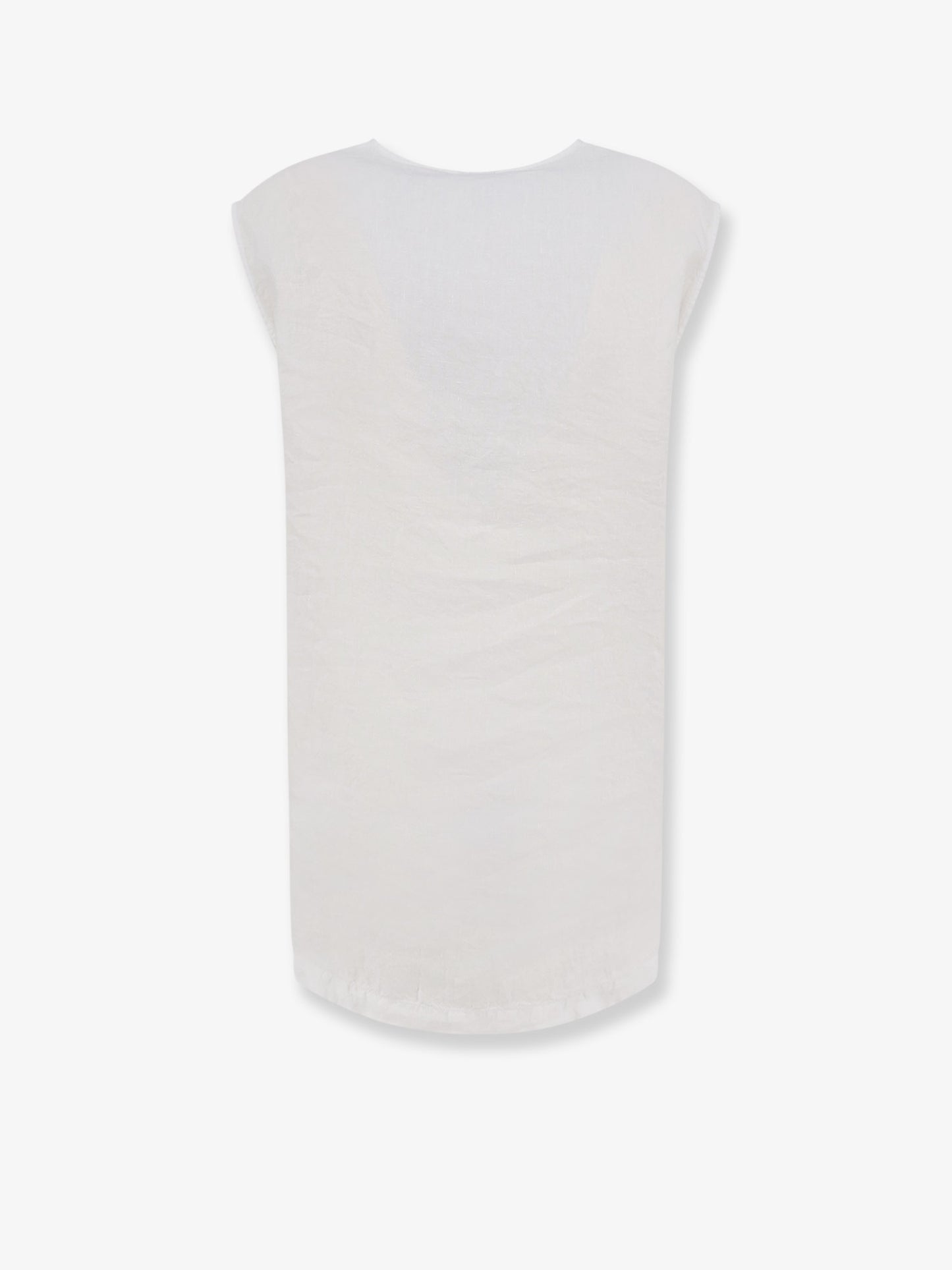"Vissuto" oversize linen top