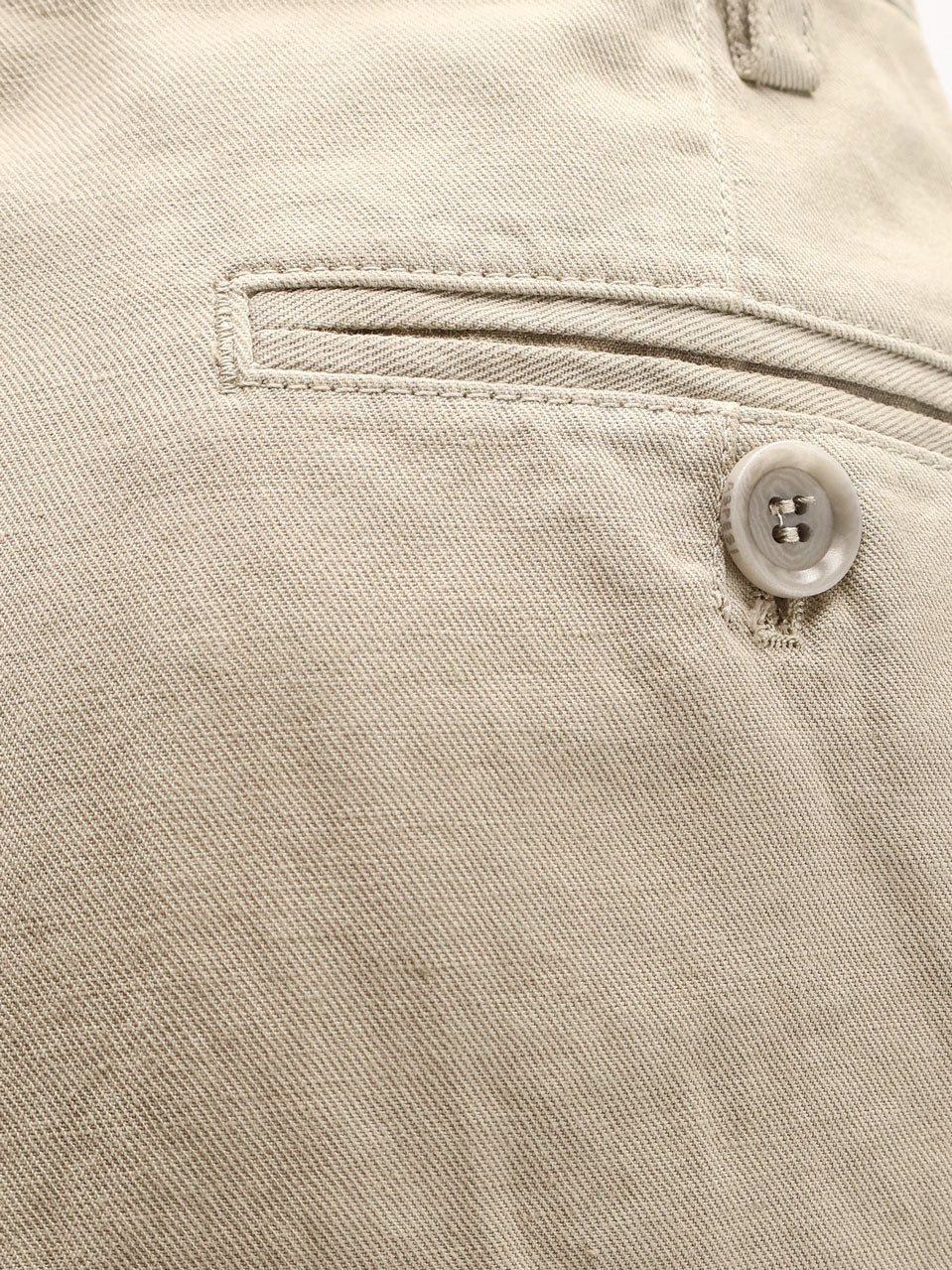 Cotton and linen shorts