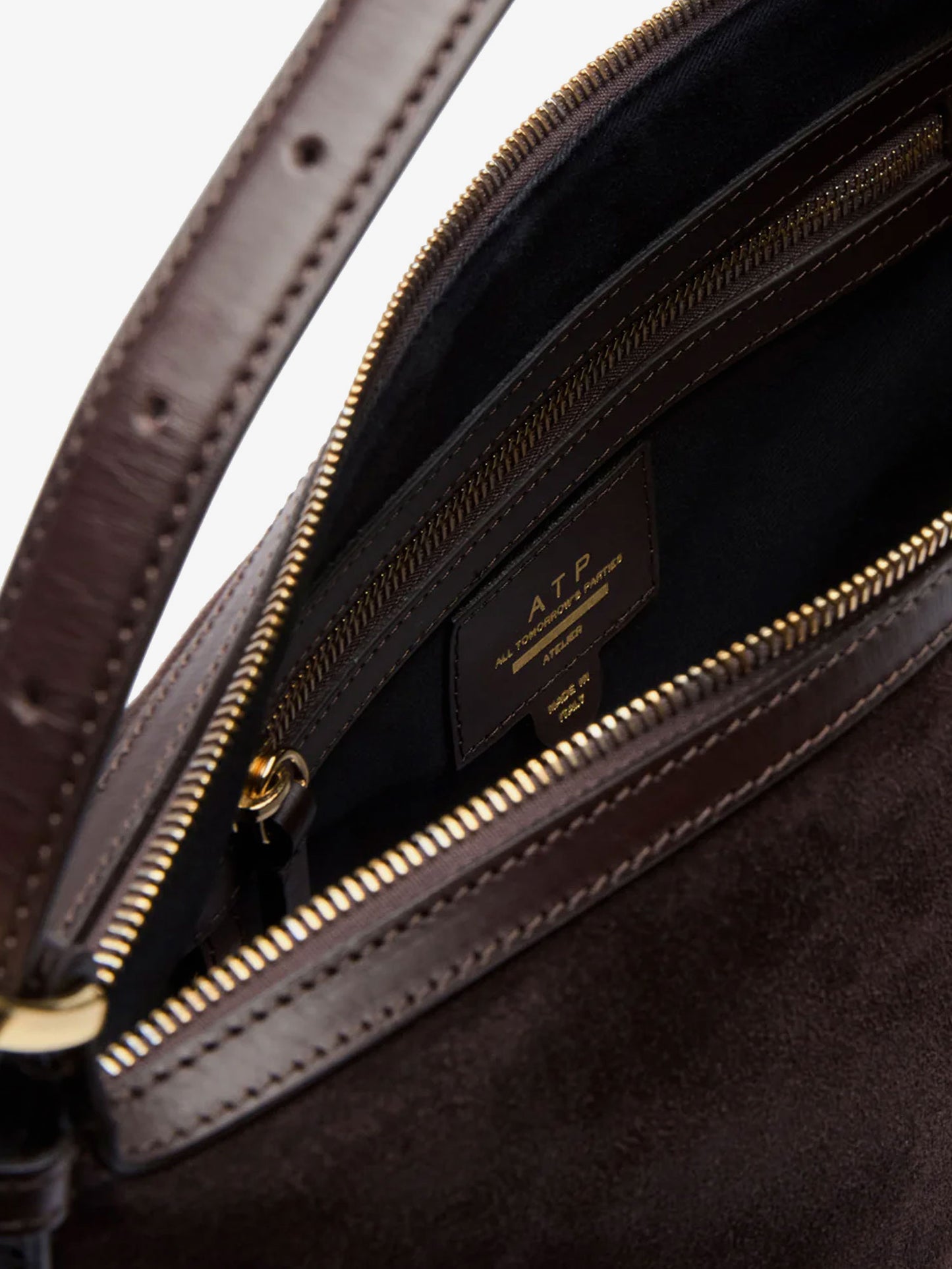 Castellare suede shoulder bag