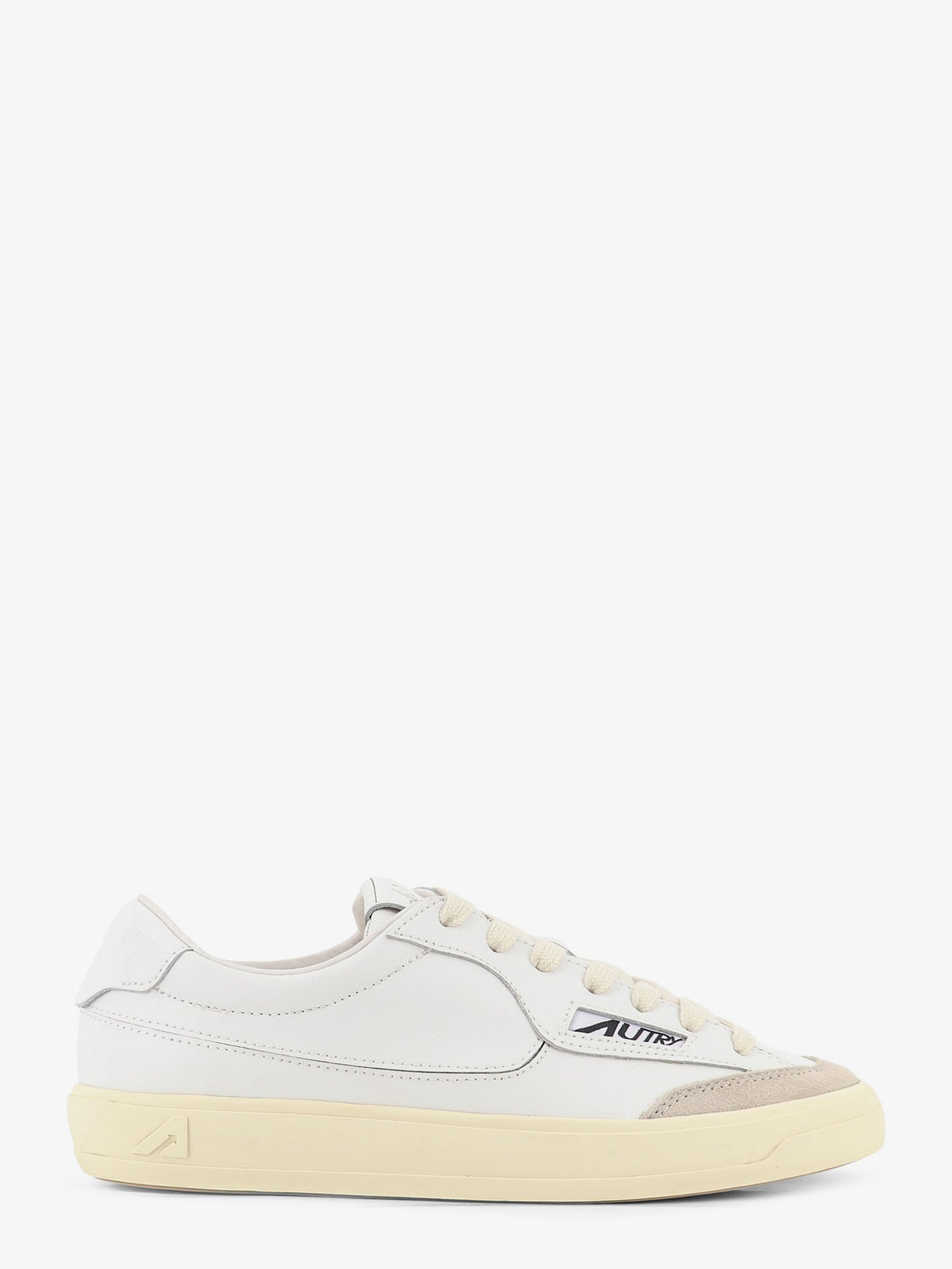 Windscape leather sneakers with suede insert
