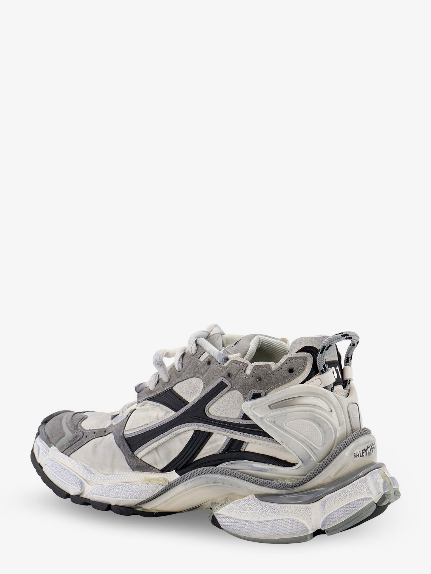 Runner nylon sneakers with contrasting inserts