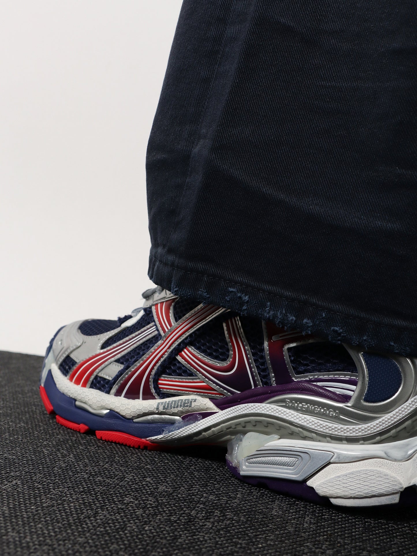 Mesh and nylon Runner sneakers