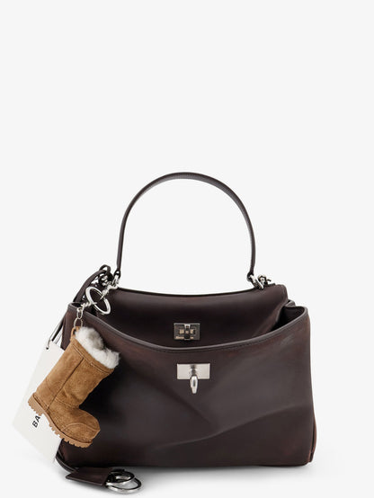 Rodeo S leather crossbody bag with vintage motif thumbnail
