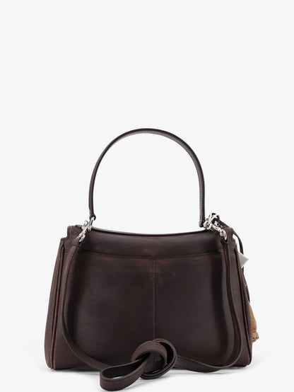 Rodeo S leather crossbody bag with vintage motif thumbnail