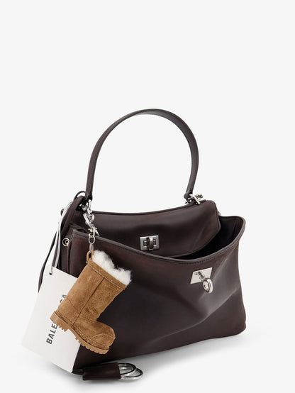 Rodeo S leather crossbody bag with vintage motif thumbnail