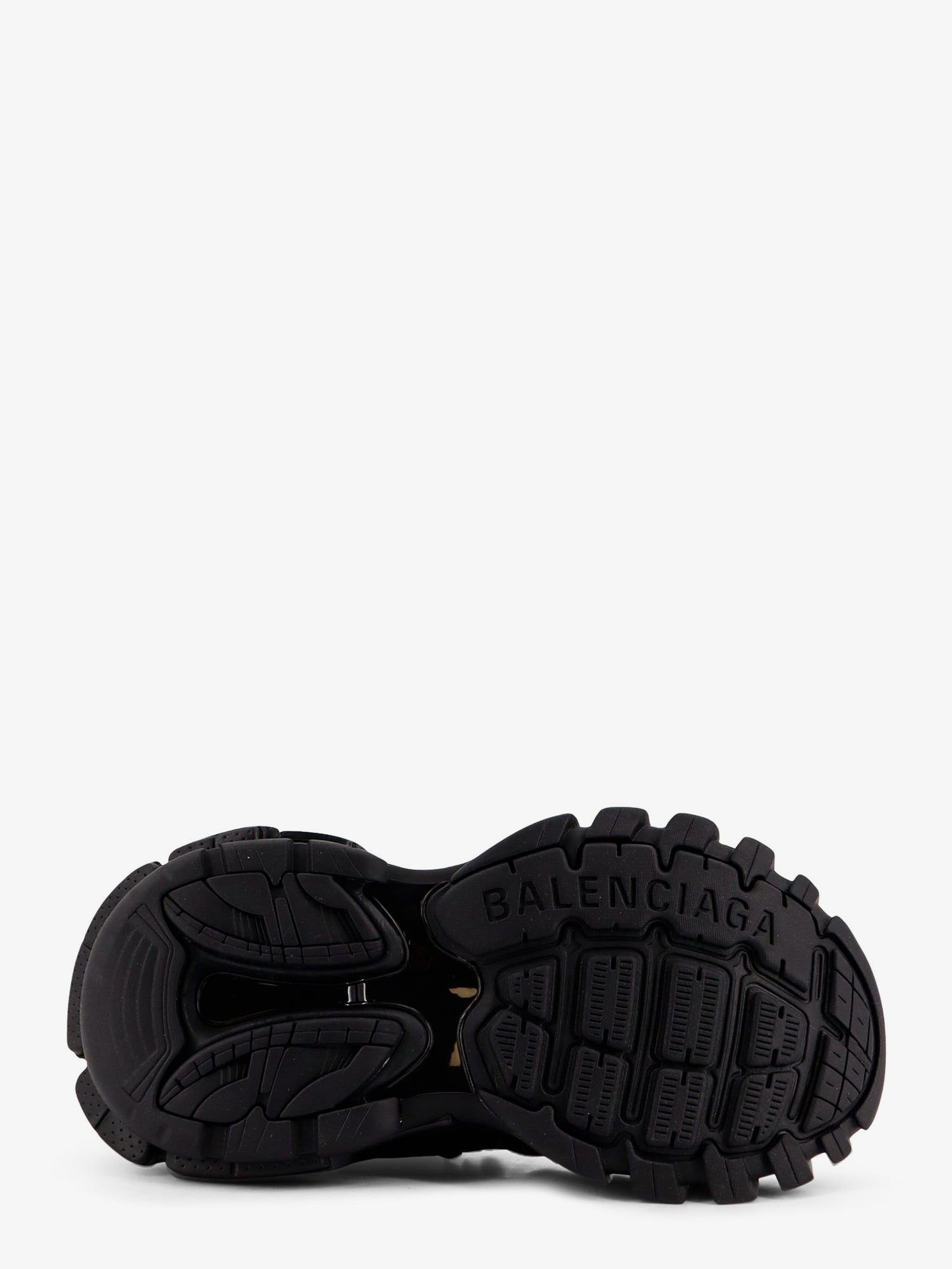 Track mesh sneakers with double laces