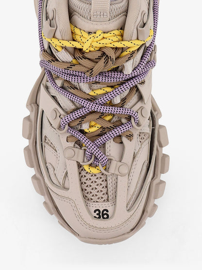 Track mesh sneakers with colored laces detail thumbnail