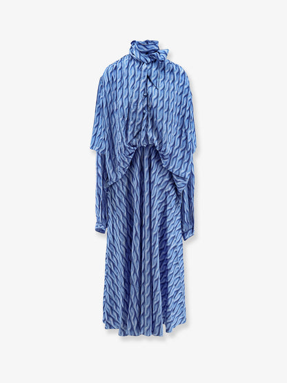 Printed fabric long dress thumbnail