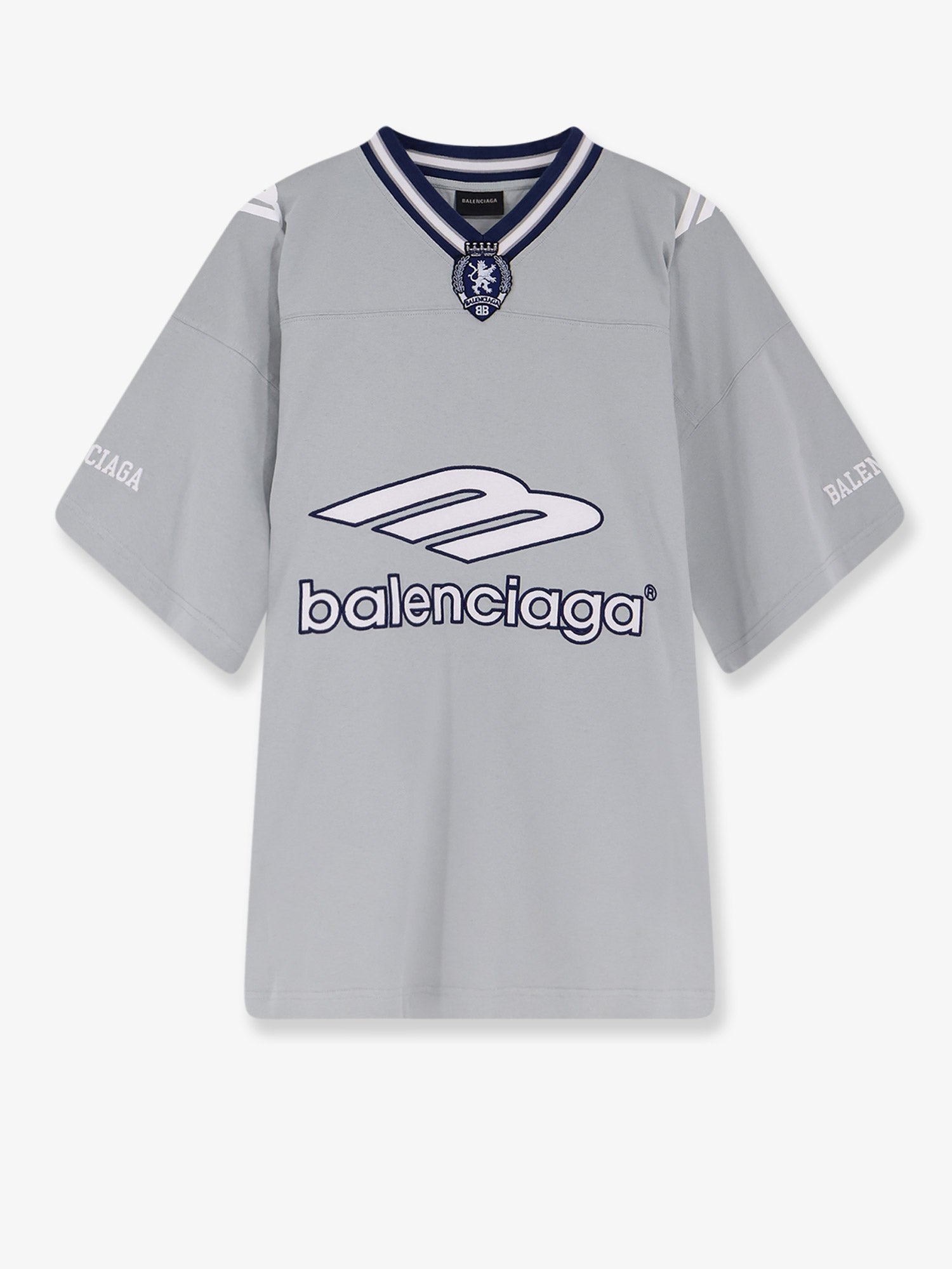 balenciaga グレー サッカーシャツ 3B Football jersey t-shirt BALENCIAGA - Nugnes1920