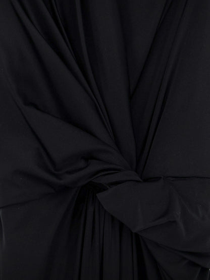 Stretch fabric long asymmetrical dress thumbnail