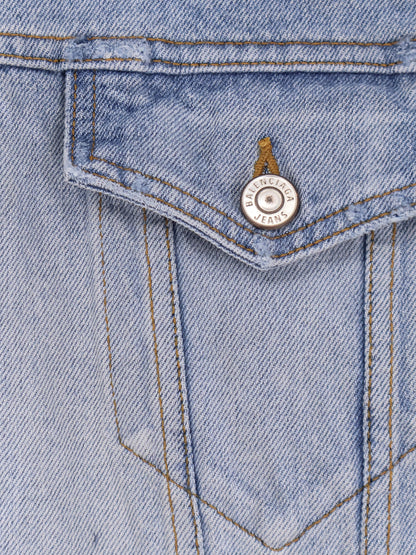 Washed out denim jacket thumbnail