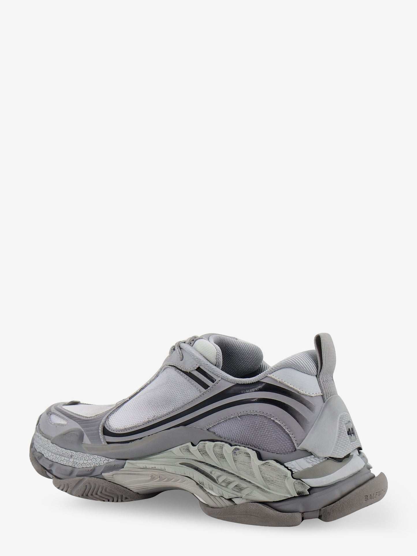 Triple S.2 Gradient mesh and nylon insert sneakers with used effect