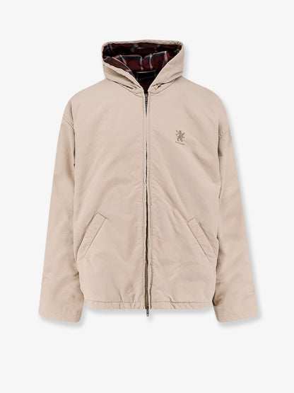 Cotton blend jacket with embroidered logo on the front thumbnail